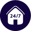 Surveillance Humaine 24/7* :&nbsp;
